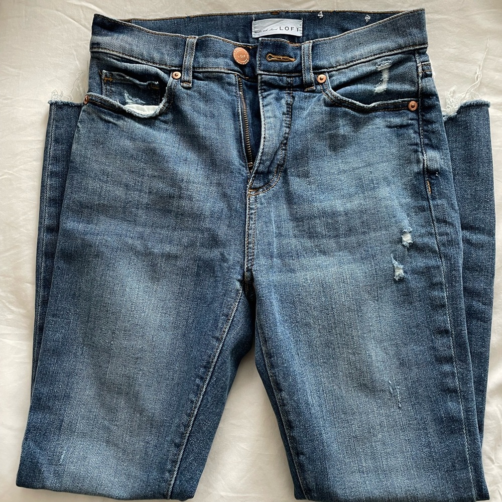 NWOT LOFT Petite High Rise Skinny Jean